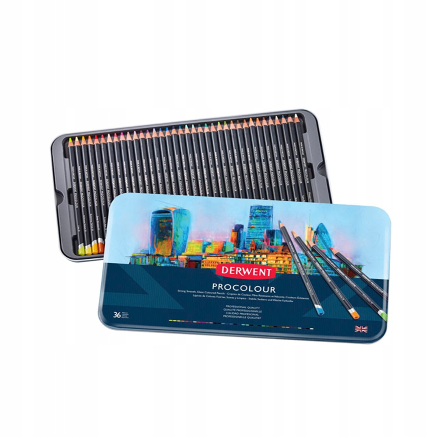 Kredki ołówkowe Derwent Procolour - 36 sztuk w zestawie