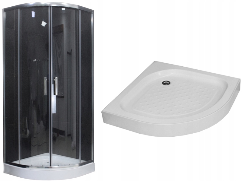 Brodzik Rio – Biały, półokrągły z akrylu sanitarnego