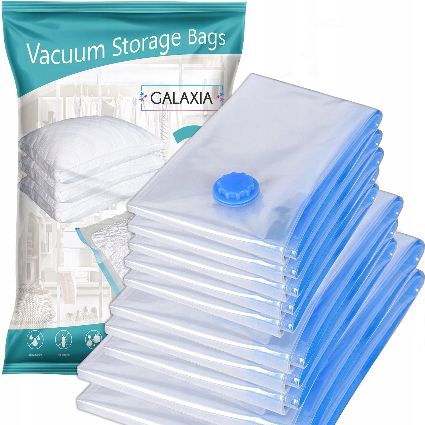 Worki Próżniowe GALAXIA – Zestaw 12 sztuk w 4 rozmiarach