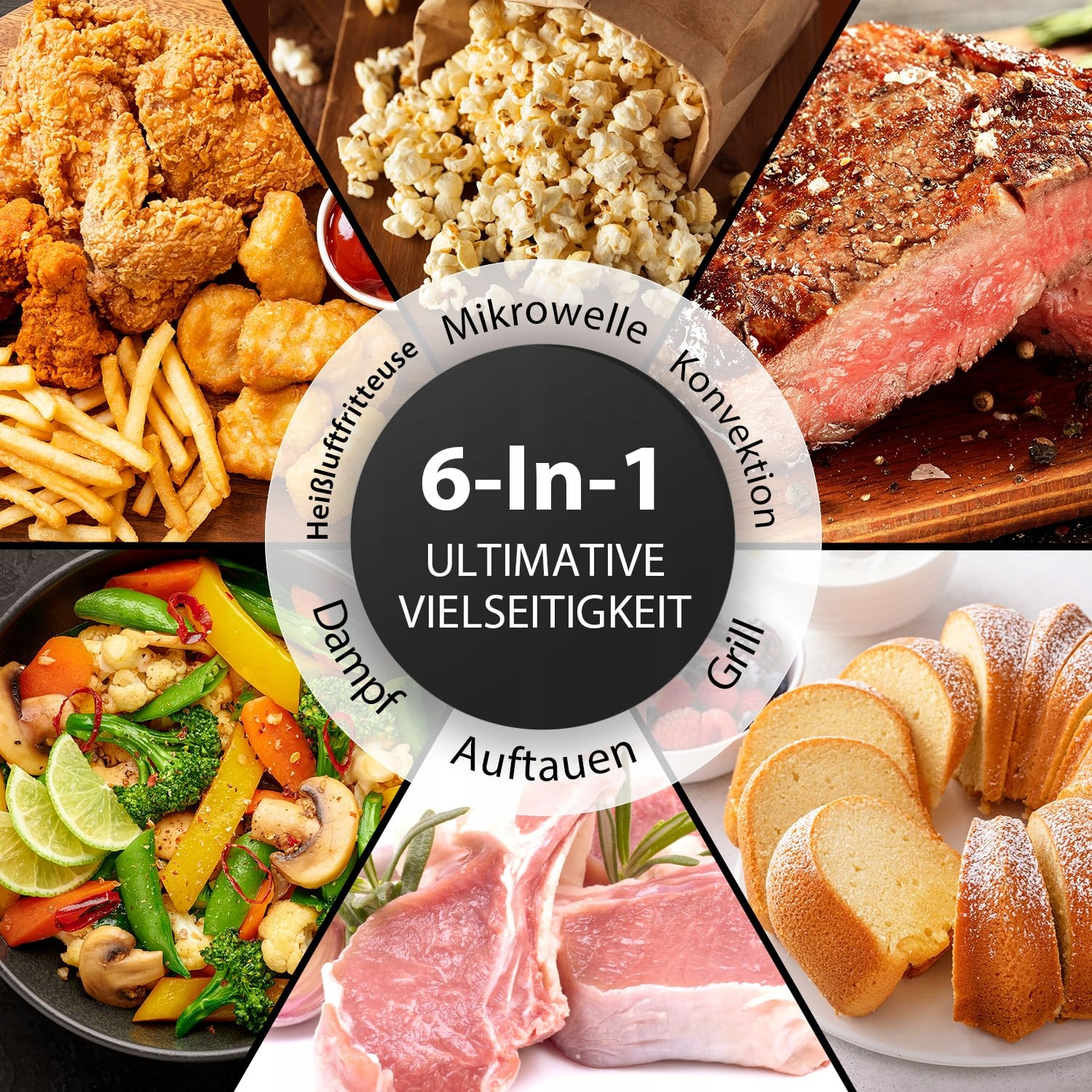 Funkcje grillowania i konwekcji