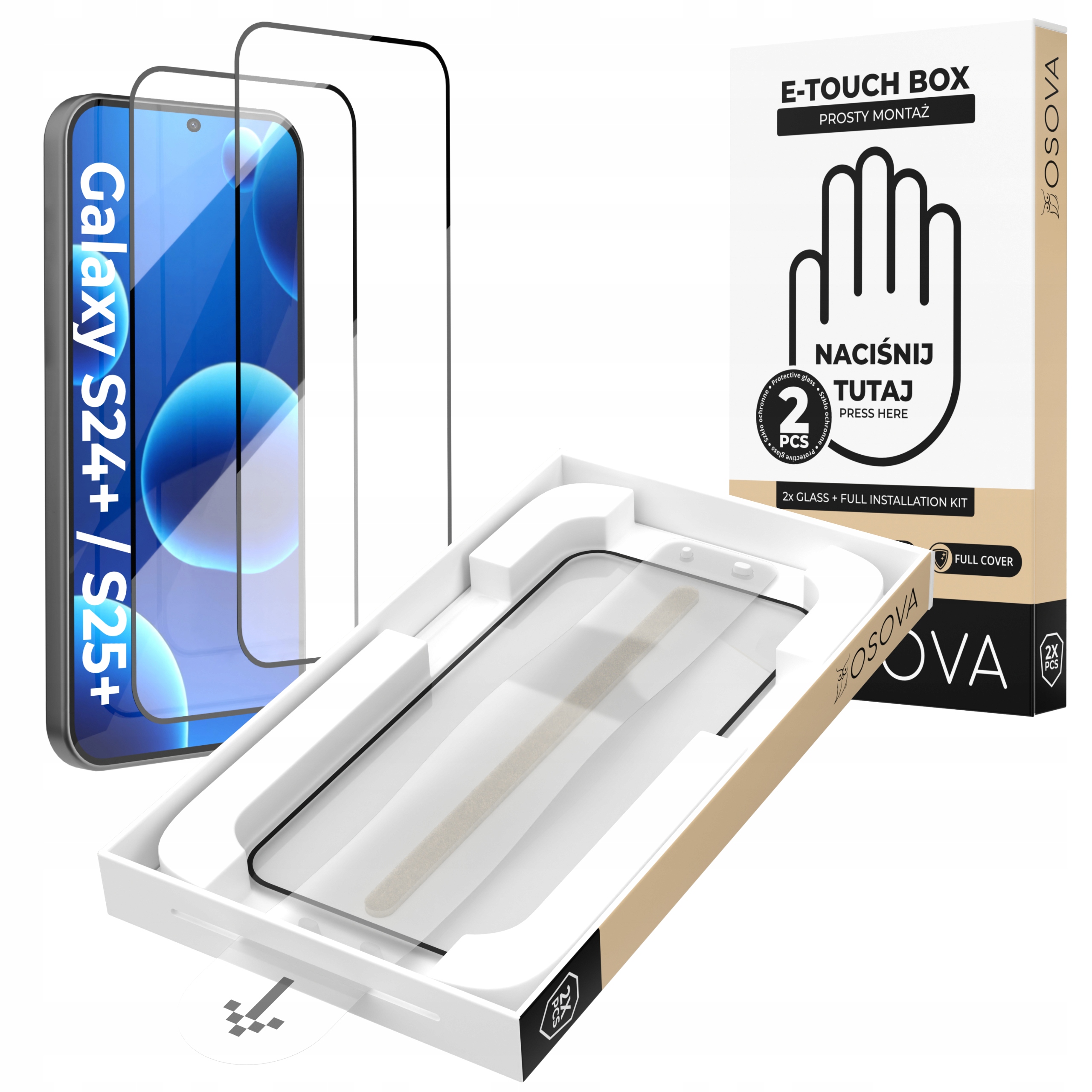 Szkło Hartowane OSOVA do Samsung S24+ | S25+ – Doskonała ochrona ekranu