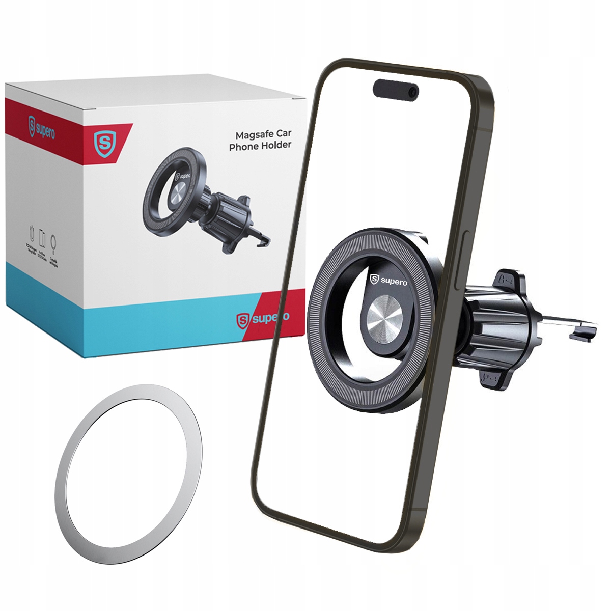SUPERO Supero Uchwyt Magsafe – Magnetyczny uchwyt samochodowy na telefon