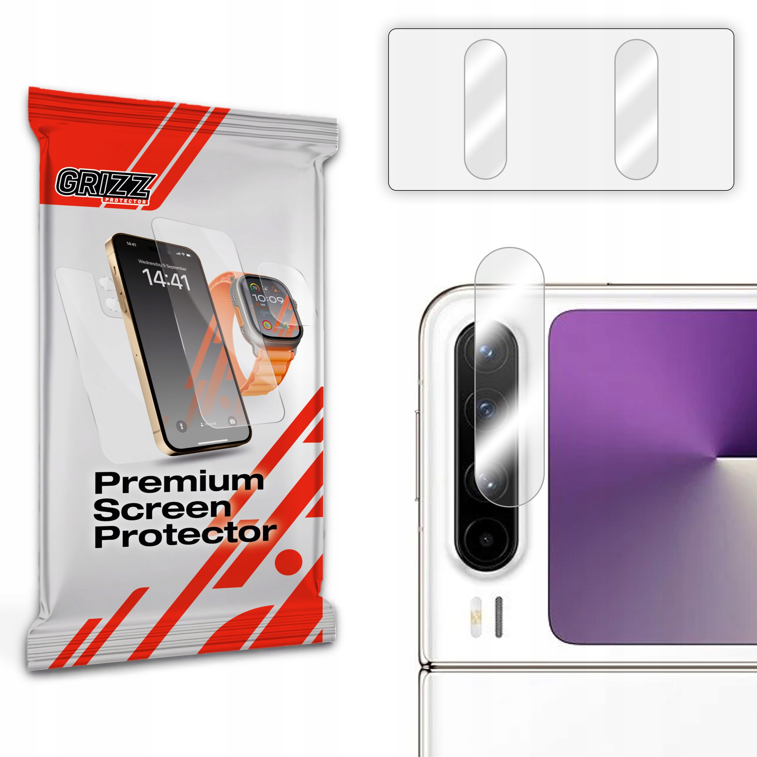 Szkło na aparat GrizzGlass HybridGlass Camera do Huawei Pura X – Doskonała ochrona obiektywu