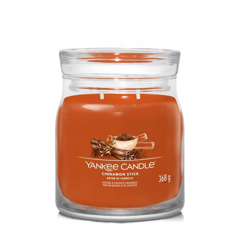 YANKEE CANDLE – Świeca zapachowa Cinnamon Stick 368g – Aromatyczna przyjemność w Twoim domu
