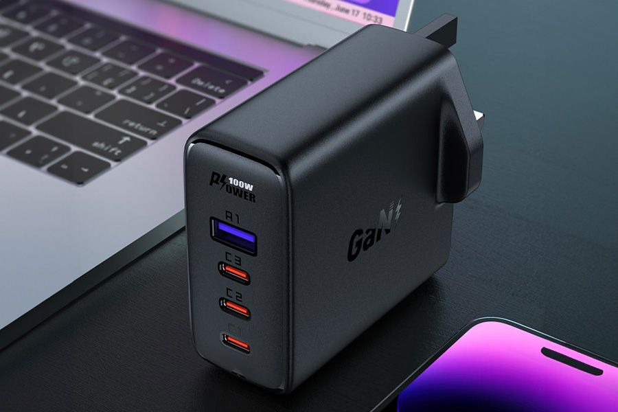 Szybka ładowarka GaN UK 100W Acefast (A40)