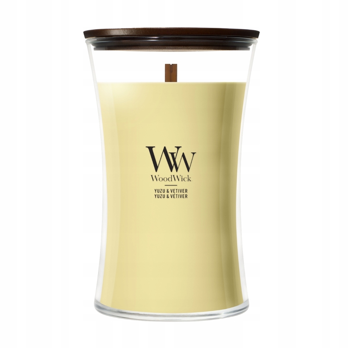 WoodWick Yuzu & Vetiver – Luksusowa świeca zapachowa 609,5g