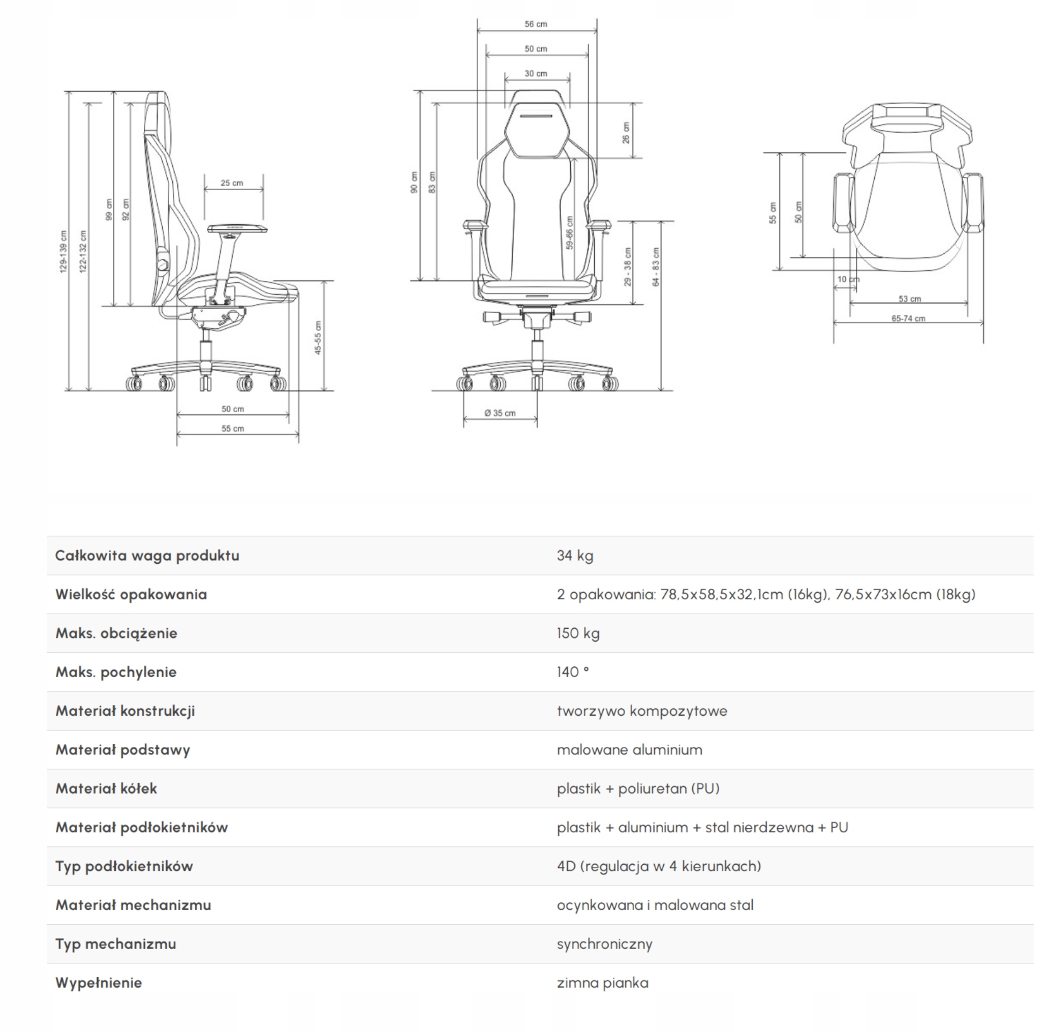 Innowacyjna konstrukcja INTRACOSTAL™ dla stabilności