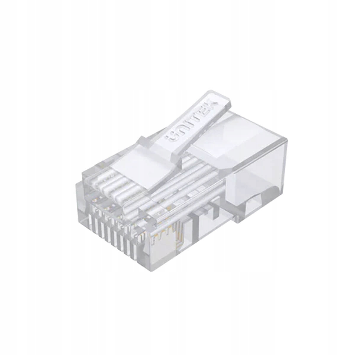 Unitek Wtyk modularny Pass-Through RJ45 Cat. 6 – Idealne rozwiązanie do kabli Ethernet