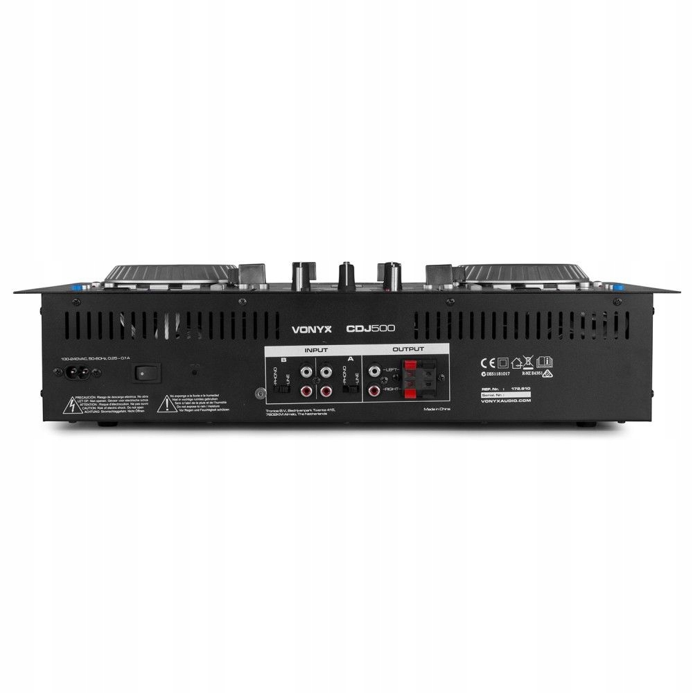 Podwójny odtwarzacz CD MP3 USB Bluetooth Vonyx CDJ500 – Idealny dla DJ-ów