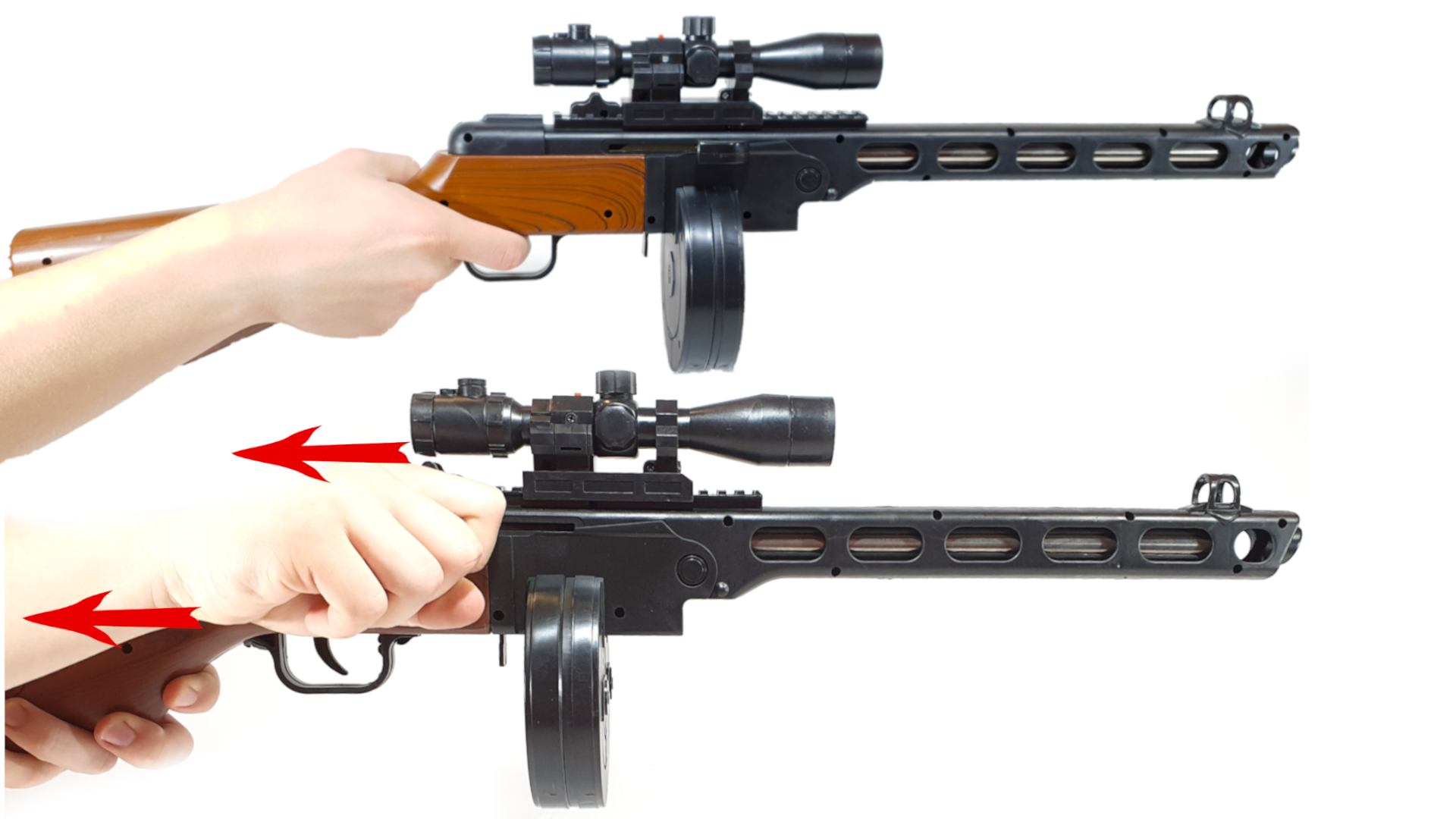 Replika ASG Pistolet Maszynowy Na Kulki PPSz wz. 1941 PEPESZA TOMDORIX