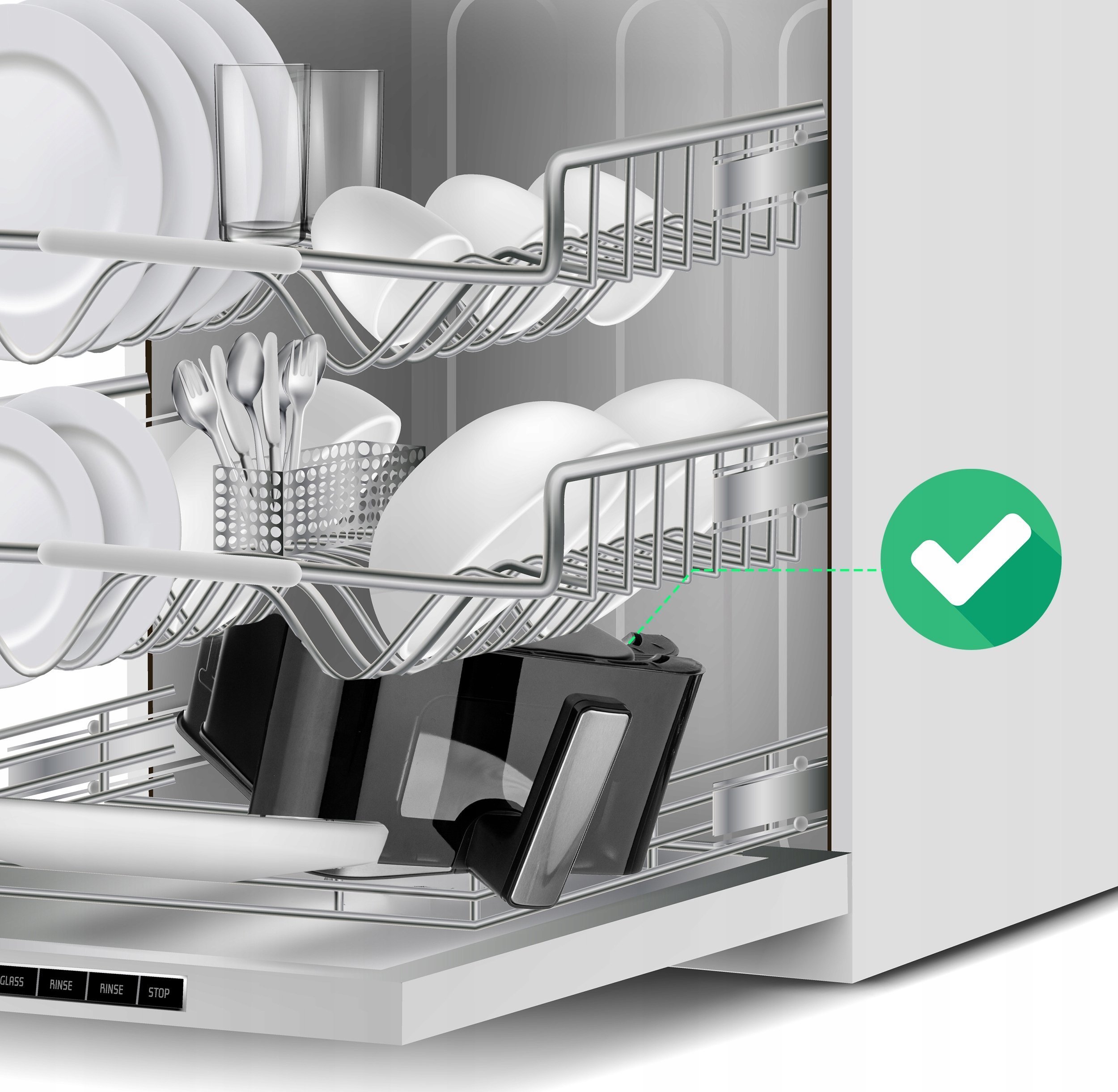 Pojemny kosz 6L – Idealny dla dużych rodzin