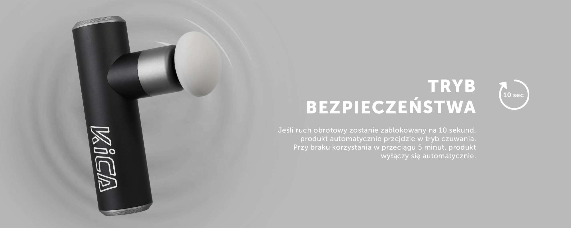 Masażer wibracyjny FeiyuTech KiCA mini 2 - czarny