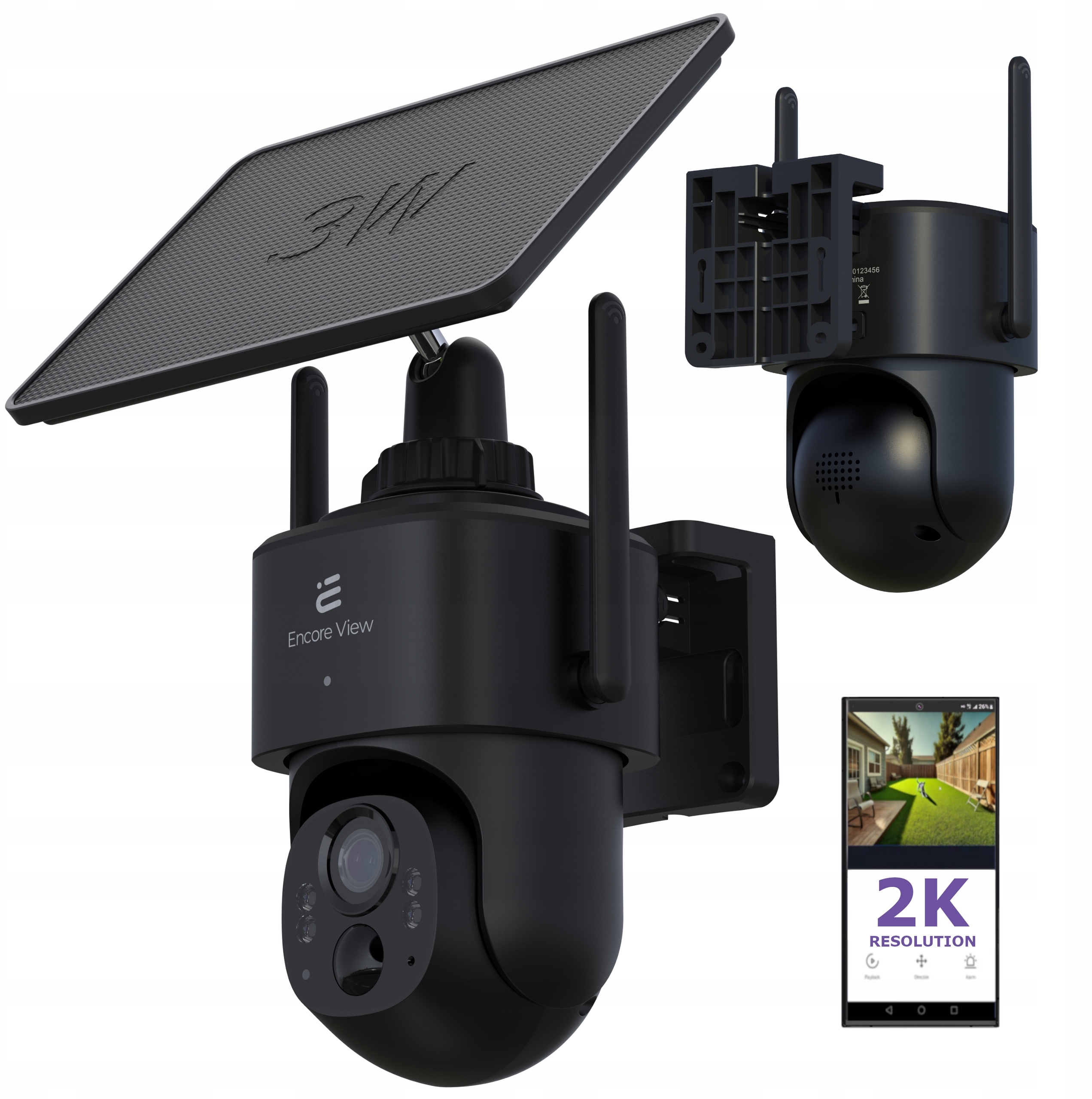 Inteligentna kamera WiFi 3Mpx z panelem solarnym Encore View Spectra 410