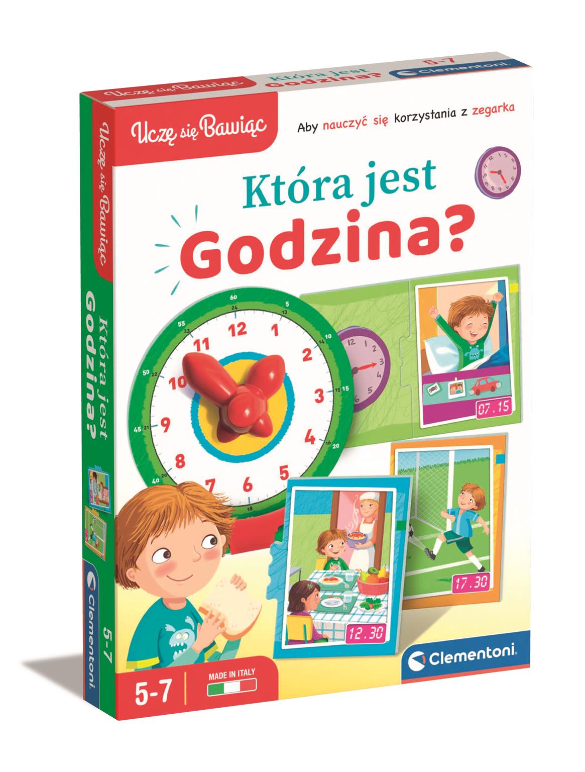 Ucz się bawiąc. Która jest godzina? – Edukacyjna gra dla dzieci