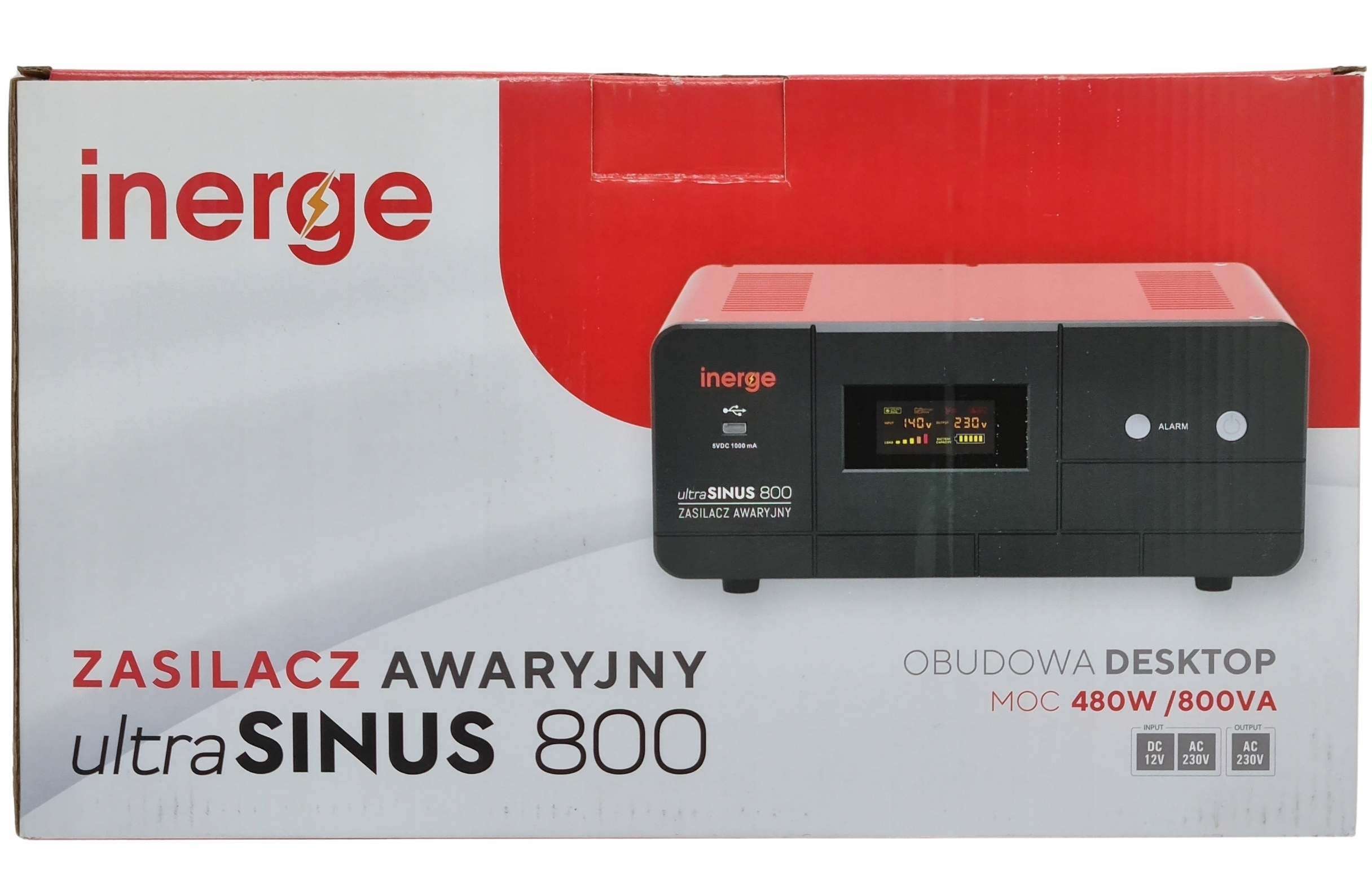 Zasilacz awaryjny UltraSinus 800 D (EPS-12-800-D4) – Niezawodne źródło zasilania