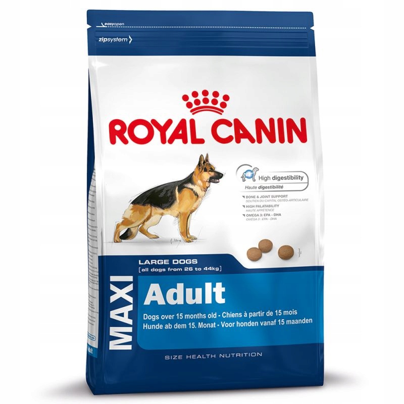 Sucha karma Royal Canin Maxi Adult 4 x 15 kg – Idealne odżywienie dla dużych psów