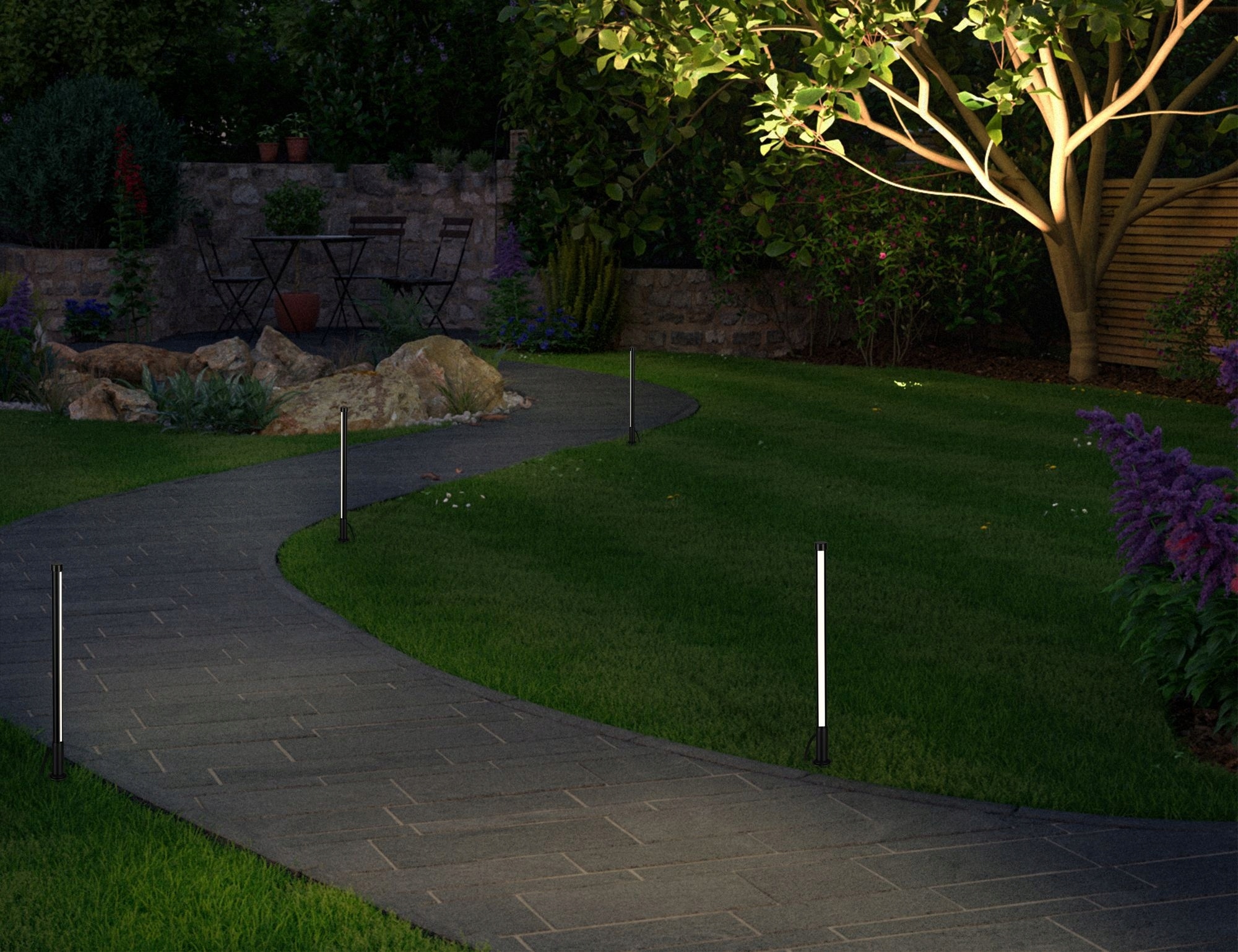 Outdoor Plug & Shine Oprawa Poller PIN 360 IP65 5W 3000K – Idealne oświetlenie do ogrodu