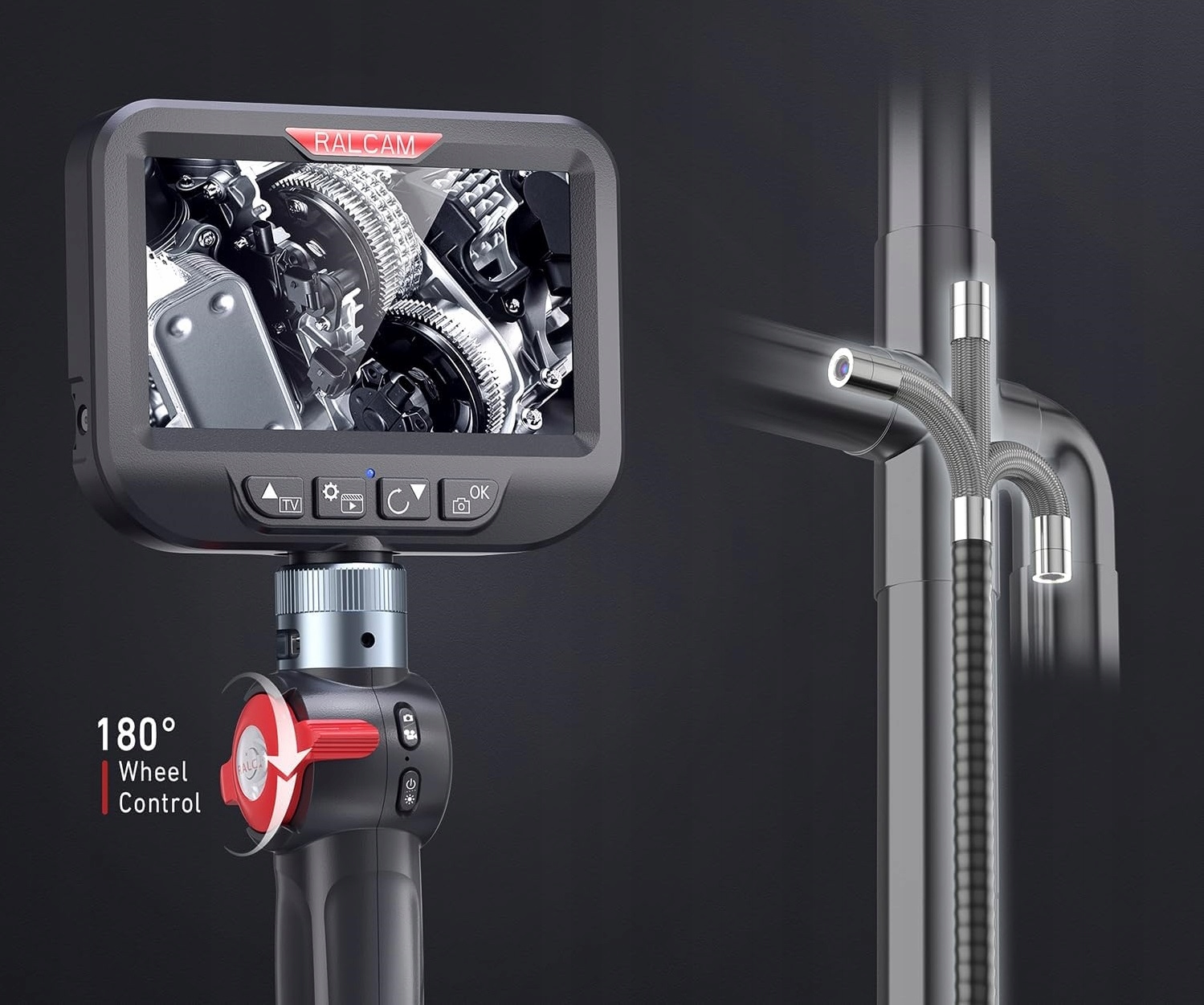 Zginana kamera o 180° – idealna widoczność w trudnych miejscach