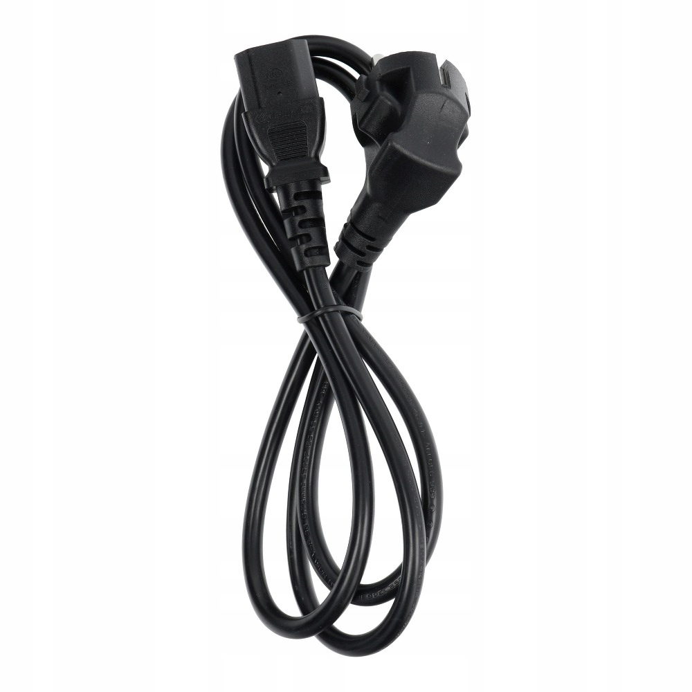 Kabel zasilający do komputera PC / drukarka / monitor 230V 16A 1,2 m czarny – Niezawodne zasilanie w Twoim domu