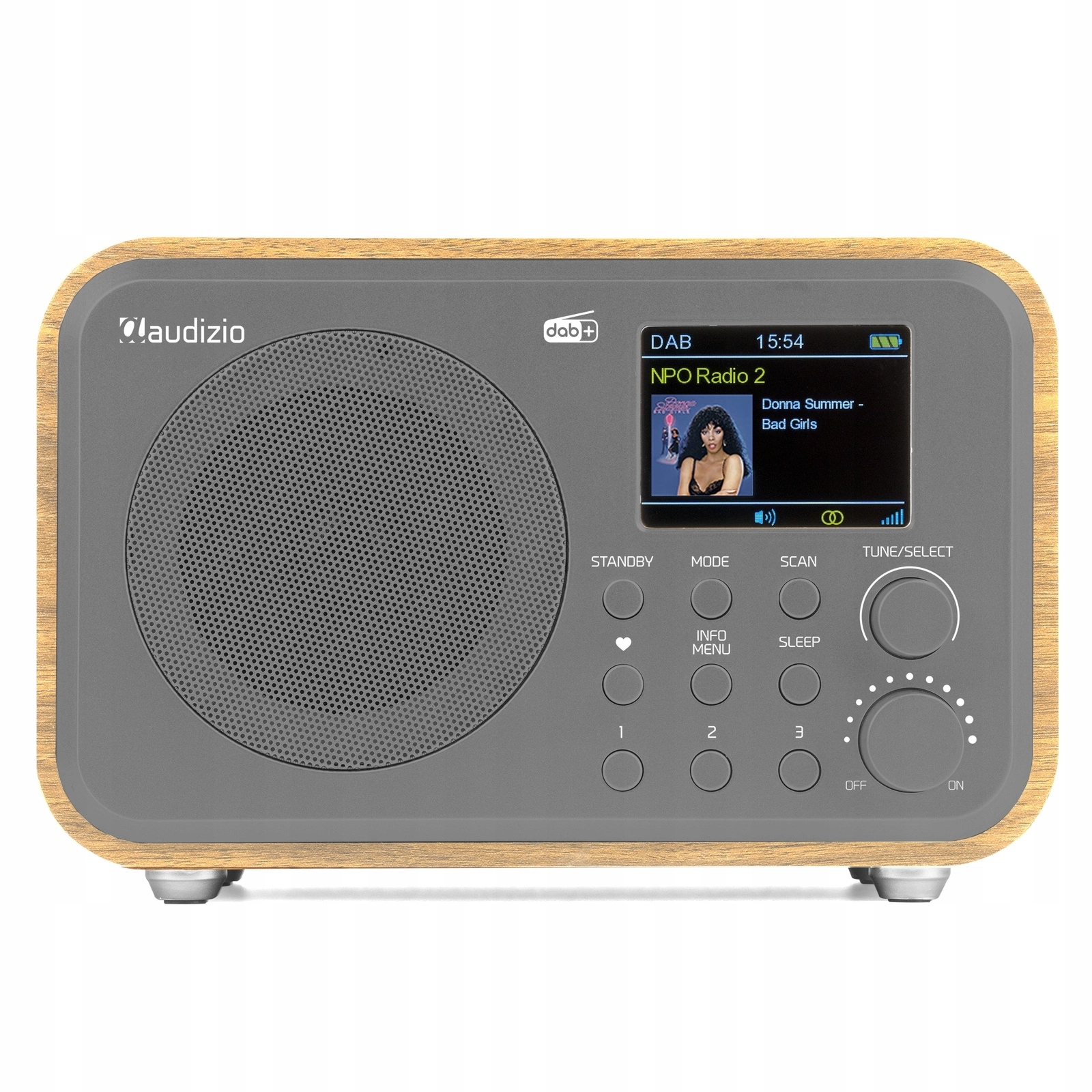 Praktyczne funkcje: 40 stacji radiowych i funkcja sleep timer