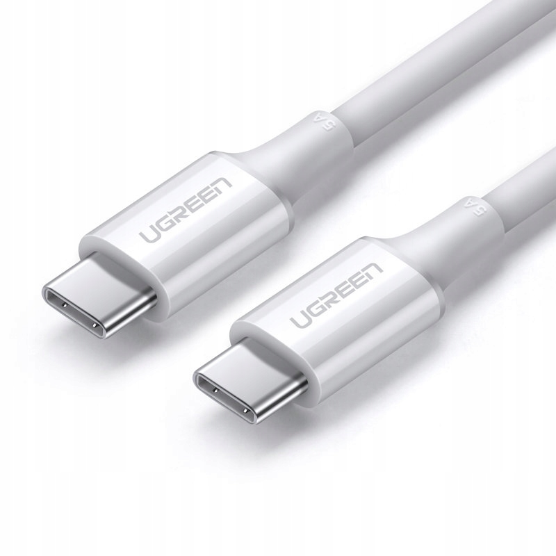 Kabel USB-C - USB-C 2 m Biały (UGREEN US300) – Szybkie ładowanie i transfer danych