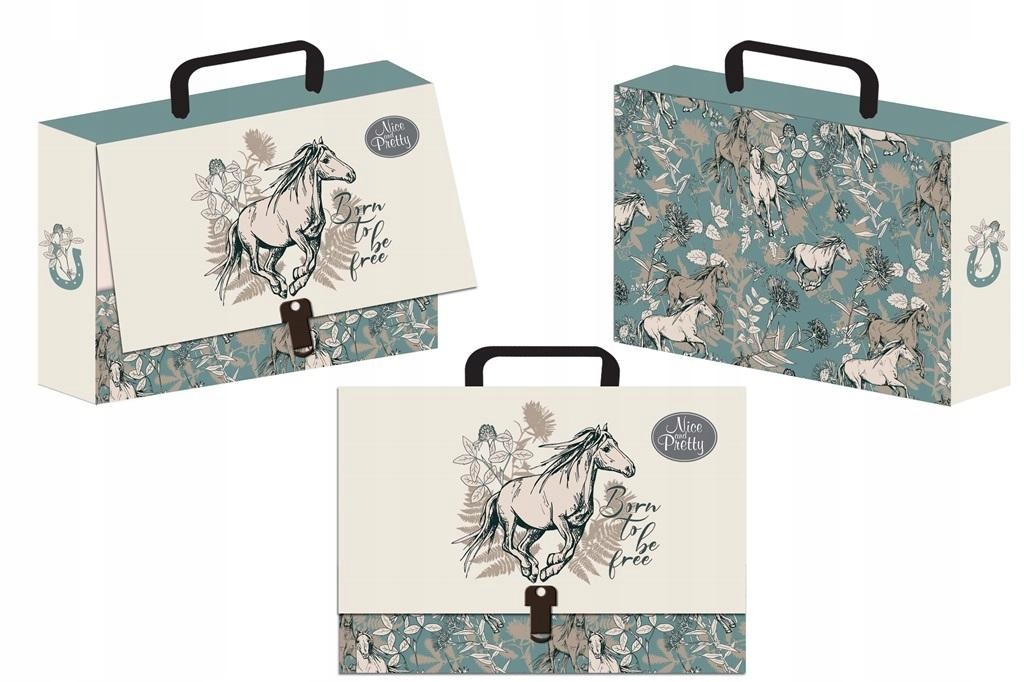 Teka Teczka z rączką walizeczka Nice&Pretty – Idealna dla małych artystek