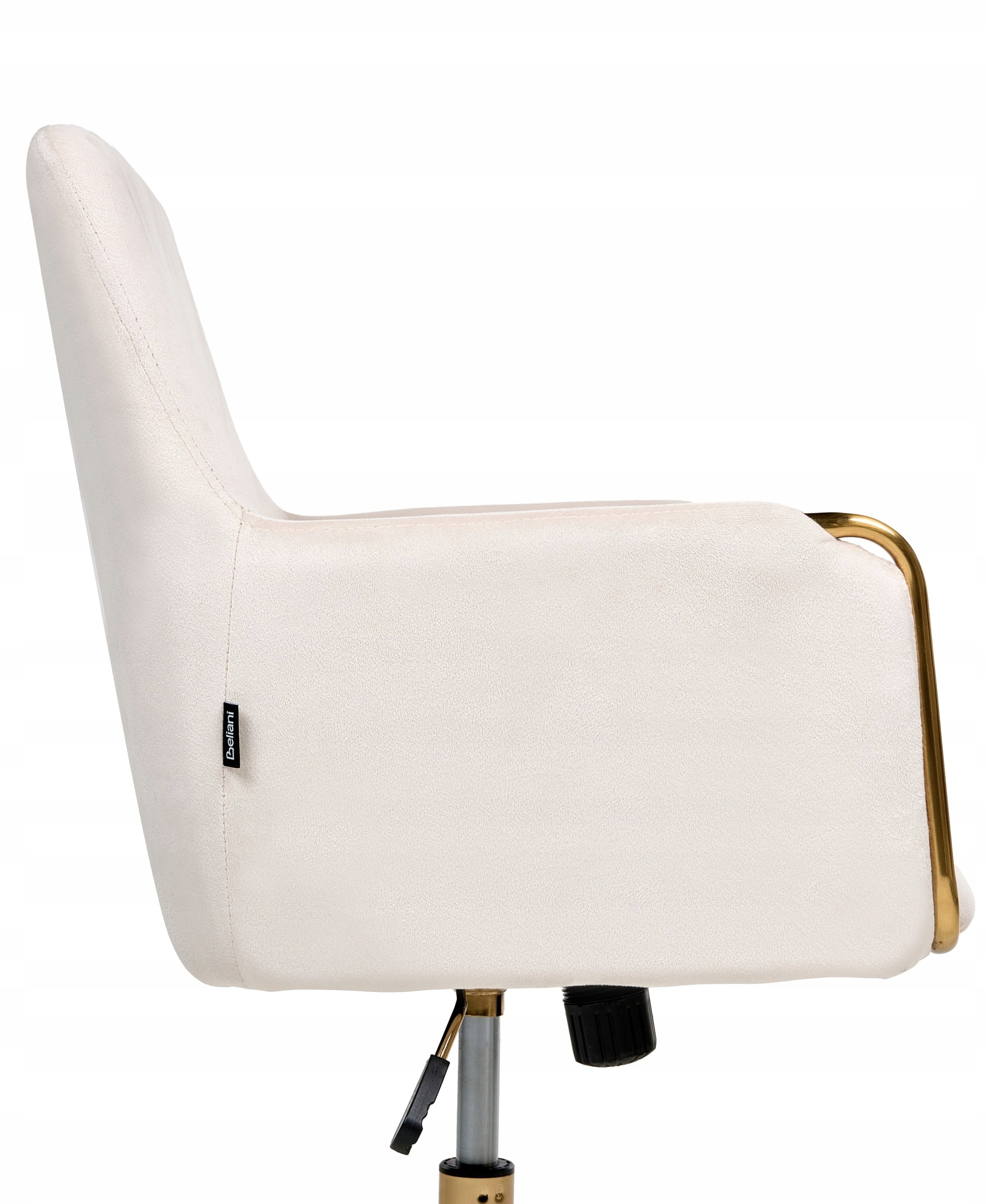 Stylowe obicie z weluru i złote detale