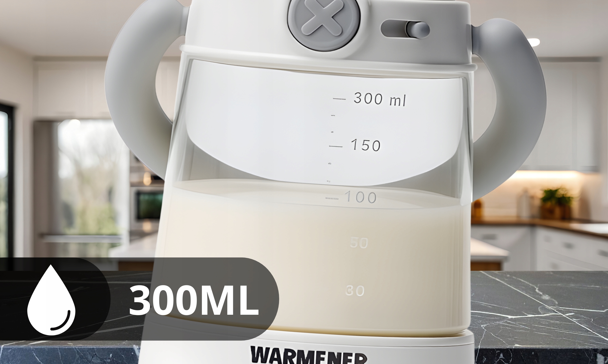 Szklana butelka Warmener PureGo odporna na wysoką temperaturę