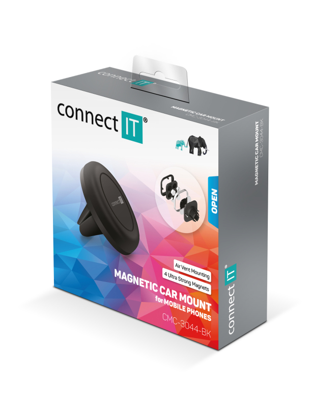CONNECT IT InCarz 4StrongFix – Uniwersalny uchwyt magnetyczny do auta