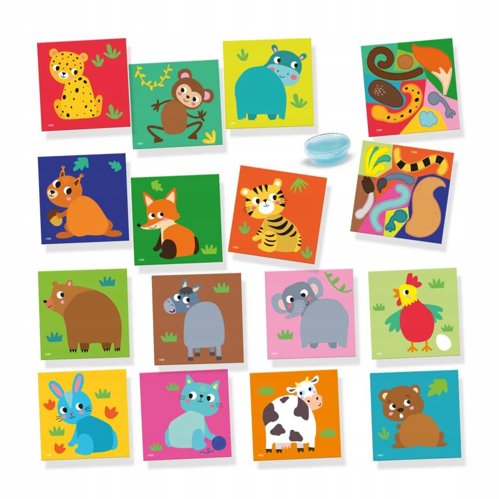 Zawartość zestawu: karty i ogony zwierząt