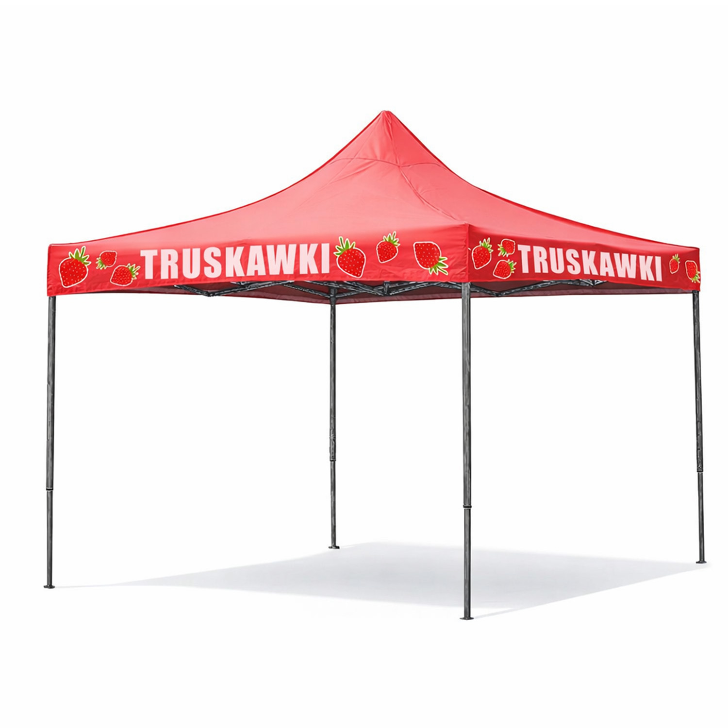 Pawilon namiot ogrodowy 3x3m Ekspress handlowy cateringowy Heckermann S1.1 Truskawki – idealne rozwiązanie na targi i festyny