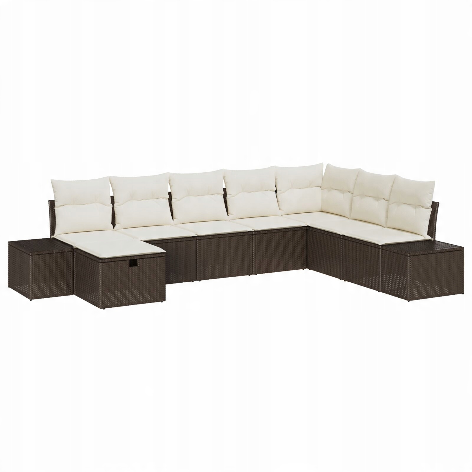 Elegancki design z brązowego polirattanu