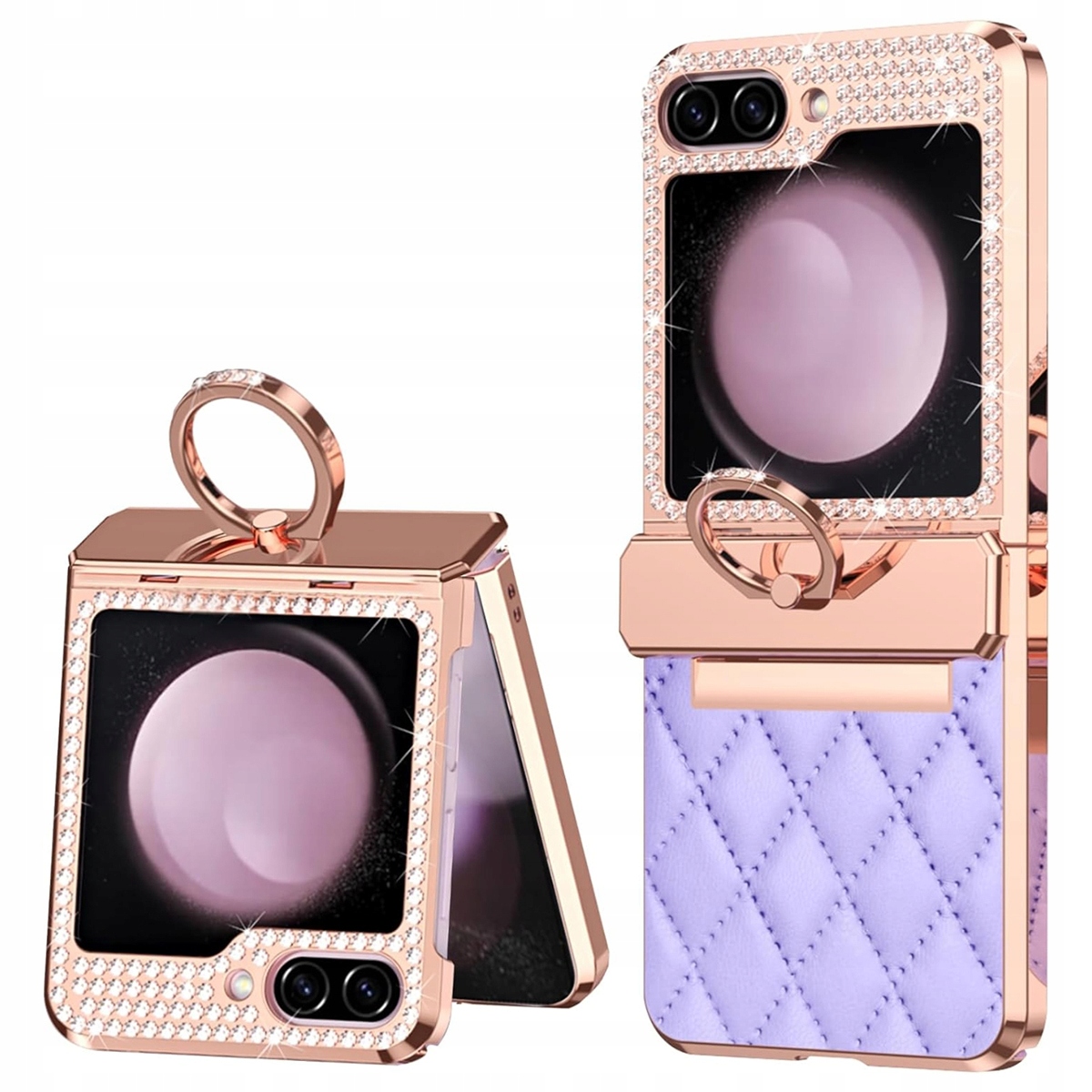 Etui Supero TPU Diamond Ring Shine do Galaxy Z Flip 6 5G – Elegancka ochrona dla Twojego smartfona