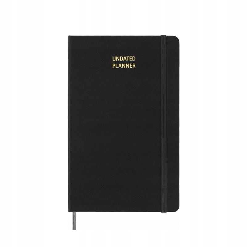 Kalendarz tygodniowy MOLESKINE bez dat, L, twarda oprawa, 13x21cm, czarny – Idealny do planowania