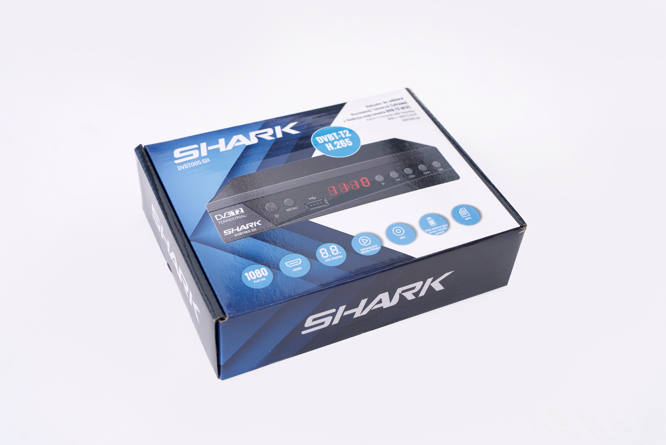 Tuner Dekoder Telewizyjny DVBT-T2/HEVC SHARK – Nowoczesne rozwiązanie dla Twojego telewizora