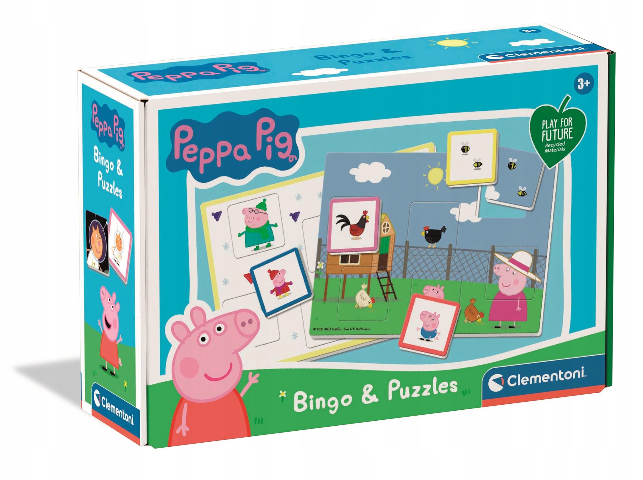 Bingo. Świnka Peppa 16737 – Edukacyjna gra dla dzieci