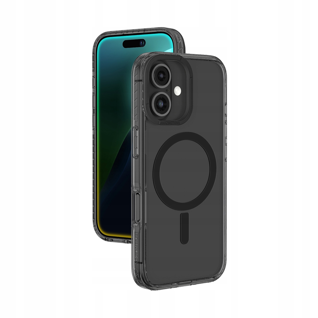 Etui silikonowe AMAZINGTHING Titan Pro Mag Case z pierścieniem magnetycznym do iPhone 16 Plus – Elegancka ochrona