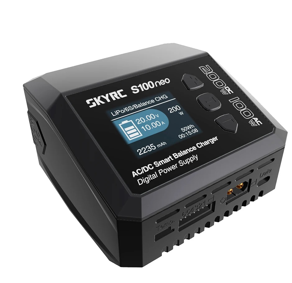 SkyRC S100neo – Ładowarka AC/DC 100W/200W 12A 6S LiPo/LiFe/LiIon/LiHV