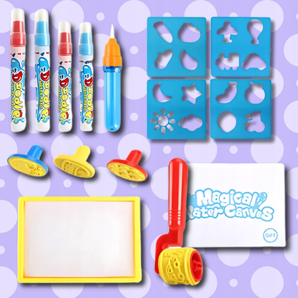 Zestaw Akcesoriów: Pisaki, Szablony i Stemple