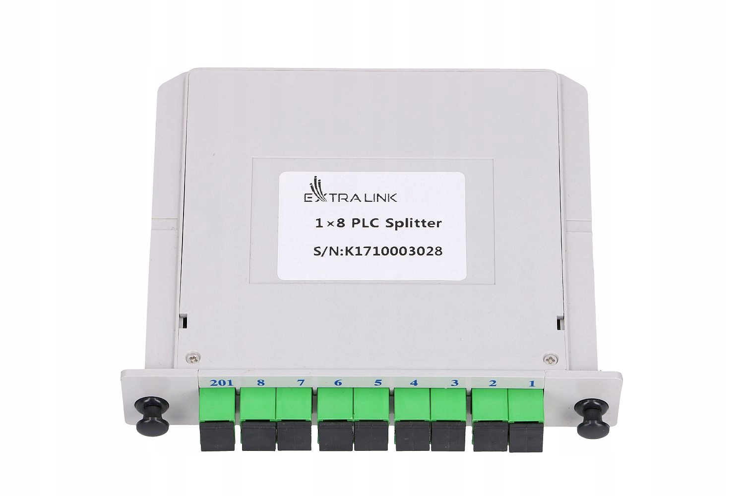 Splitter Extralink 1:8 PLC SC/APC Slot Type – Idealne rozwiązanie dla sieci światłowodowych