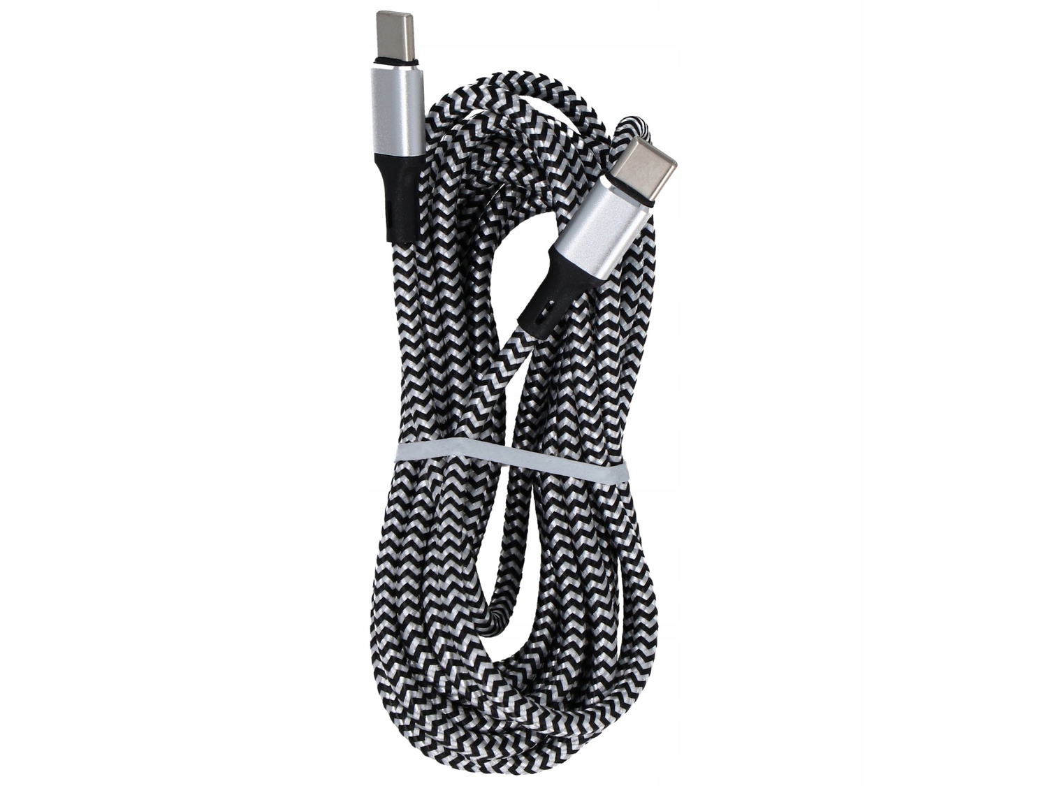 Długi przewód USB-C z nylonowym oplotem