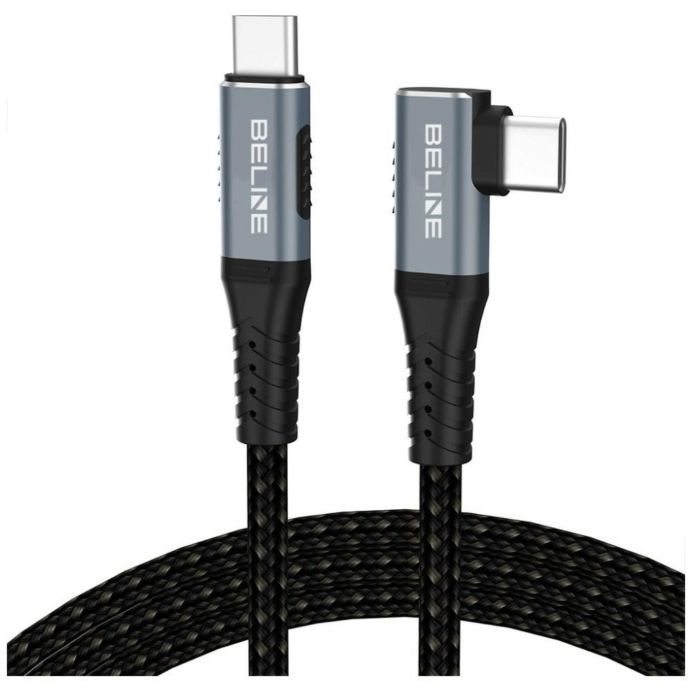 Kabel kątowy USB-C Beline Thunderbolt4 1m – Wydajność i nowoczesność w jednym