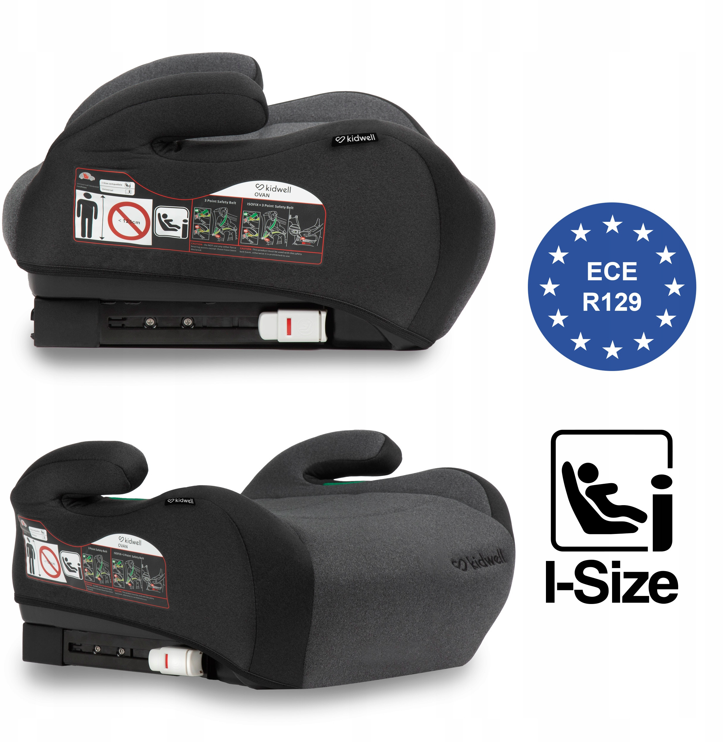 Spełnia europejskie normy bezpieczeństwa R129 i-Size