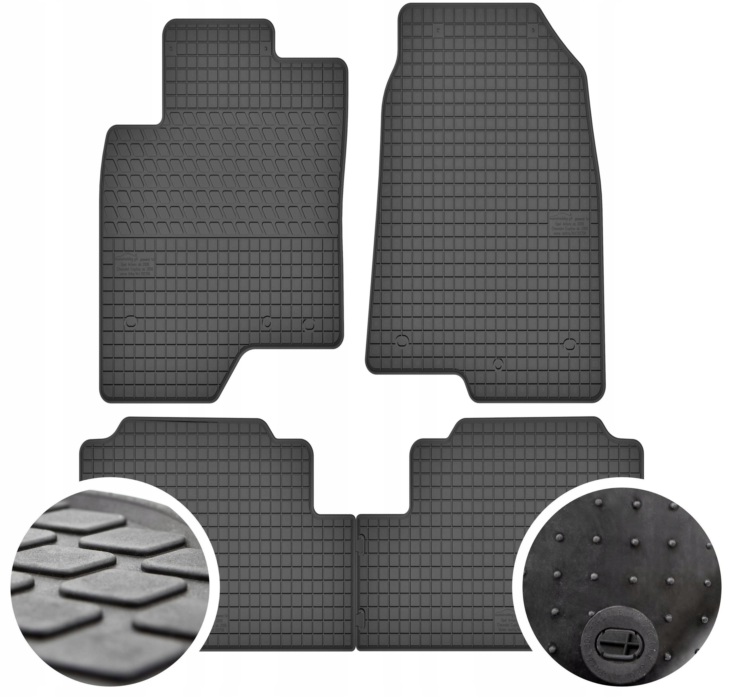 GeyerHosaja Dywaniki gumowe do Chevrolet Captiva – Ochrona wnętrza Twojego samochodu