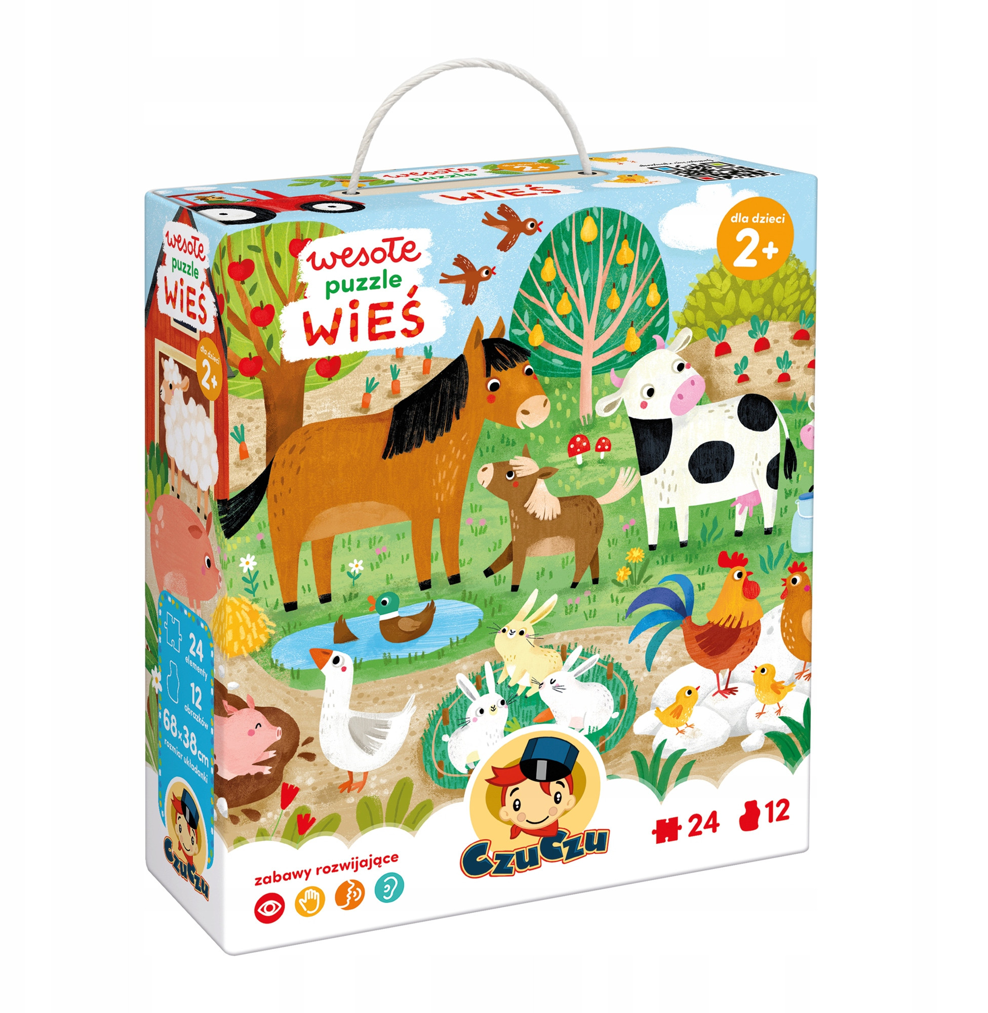 Czuczu Wesołe puzzle 24 elementy – Idealna układanka dla małych odkrywców