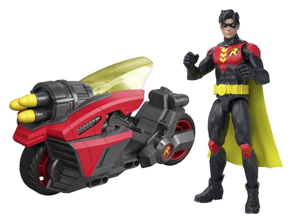 DC Universe Robin 15cm & Small Vehicle – Przygoda z Gotham City