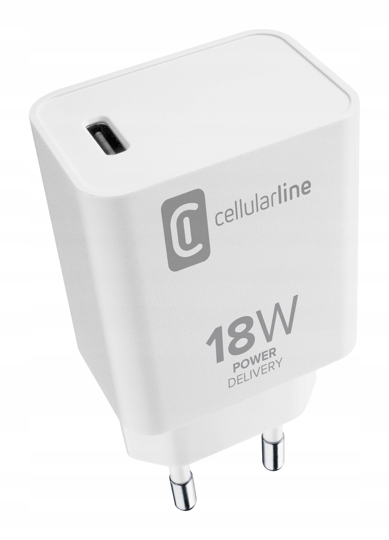 Ładowarka sieciowa Cellularline USB-C 18 W – Szybkie ładowanie dla Twojego iPhone'a