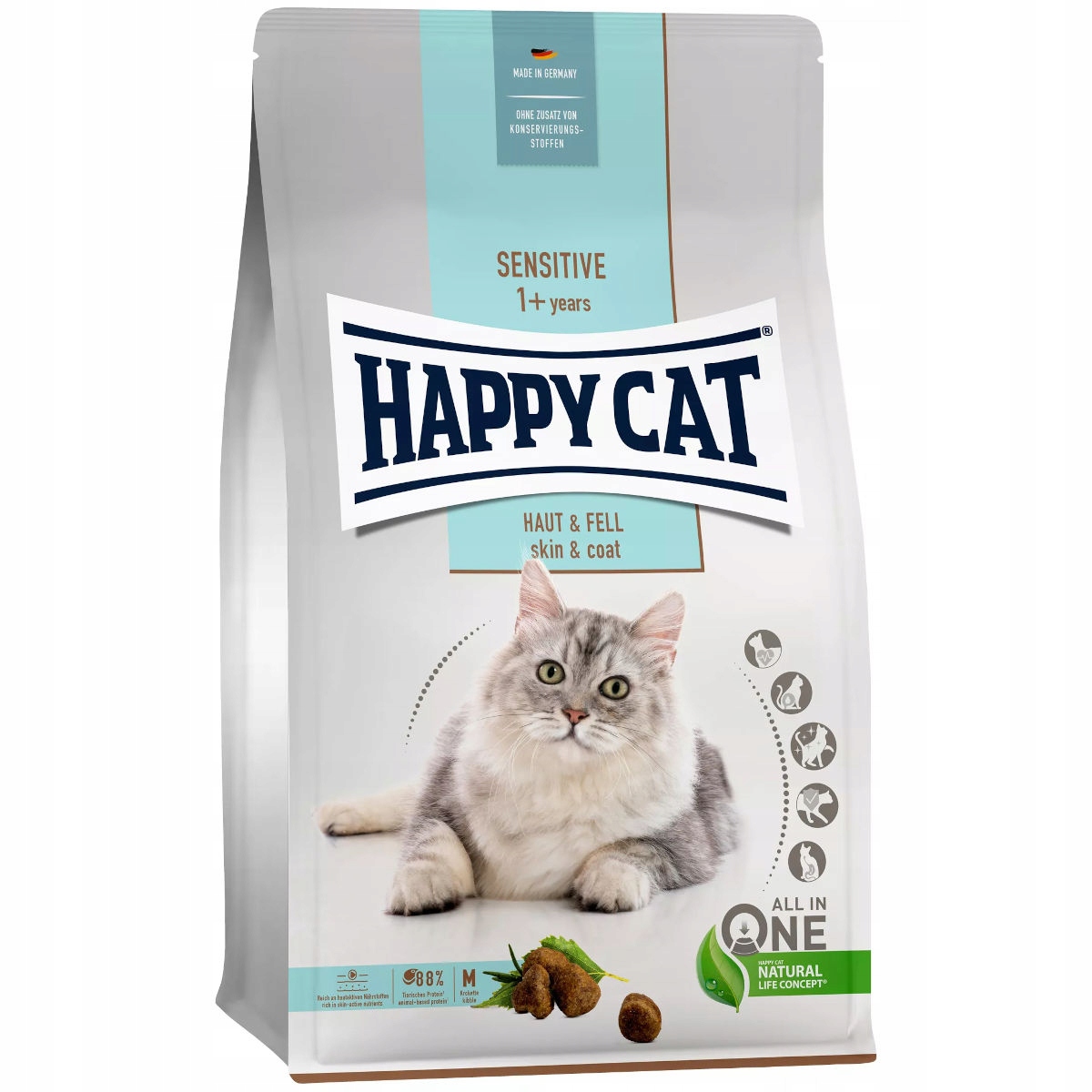 Happy Cat Sensitive Skin & Coat – Karma dla zdrowej skóry i sierści kotów