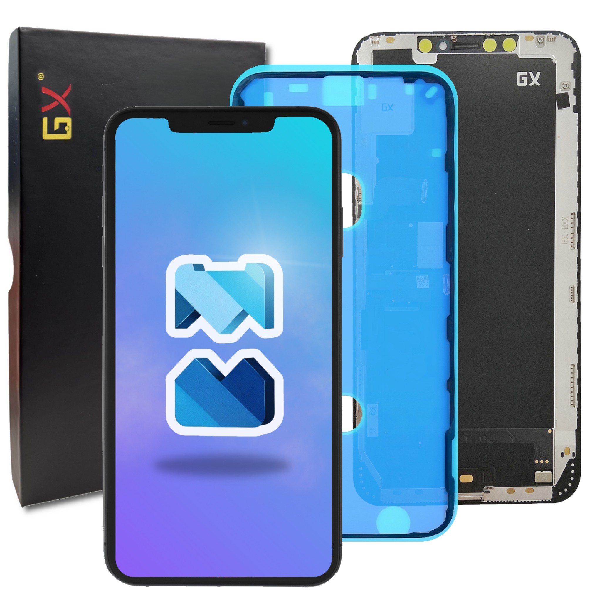 Wyświetlacz do iPhone XS Max LCD Ekran Ramka + Uszczelka OLED wersja GX – Najwyższa jakość dla Twojego iPhone'a