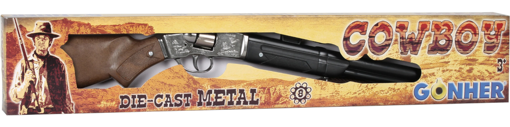 GONHER Metalowa Strzelba Hukowa Na Kapiszony Kowbojska 8 - Strzałowa TOMDORIX